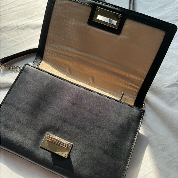 Kate Spade Crossbody Shoulder Bag - Black, Gold, Sleek modern envelope style - Picture 2 of 9
